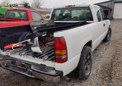 white pickup truck