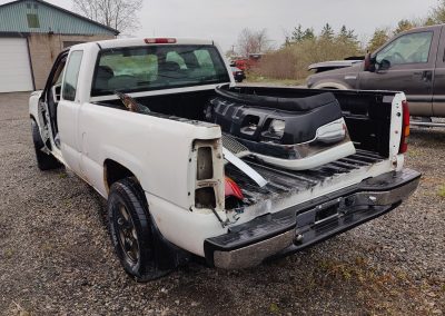 white pickup truck